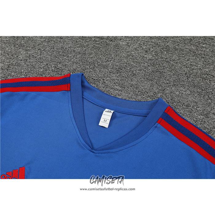 Chandal del Lyon 2022-2023 Manga Corta Azul - Pantalon Corto
